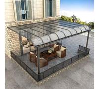 Plaques de toiture en polycarbonate - Panneaux en acrylique de 2 mm d'épaisseur pour serres, terrasses et structures extérieures - Panneaux de toit transparents (155 x 899 cm)