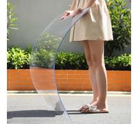 Plaques De Toiture En Polycarbonate Transparent,Feuille De Fibre De Verre De 0.8mm,Panneau D'Éclairage En Plastique Imperméable Anti Uv,Panneaux De Remplacement Auvent/Serre/Pergola/Jardin
