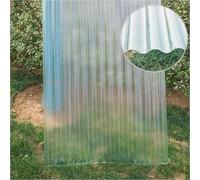 Plaques De Toiture En Polycarbonate Transparent,Panneaux D'éclairage Naturel Anti UV,Panneau De Toiture Ondulé,Matériaux De Toiture Pour Bâtiments 5/7/9/13 Pièces,7Pcs-0.9x1.4m/35x55in