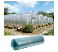 Plaques de Toiture en Polycarbonate Transparent Plaques de Toiture Isolantes et Résistantes Panneaux Transparents pour Vérandas, Serres, Serres Potagères, Abris Voitures(1x5m/3.28x16.4ft)