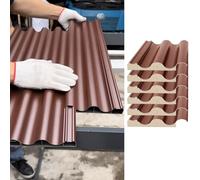 Plaques de toiture isolées, panneaux de revêtement en forme de vague pour plus de durabilité et de résistance aux intempéries, parfaits pour les maisons mobiles, les vérandas, les garages, les écuries