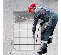 Plaques d'égout encastrées et couvercles d'accès dissimulés en Acier Inoxydable e-304, Solutions d'accès aux allées, Paquet de 2, 26 Pouces, Conception Robuste, Durable.