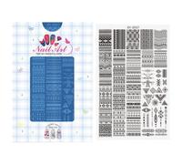 Plaques d'estampage pour Nail Art, dessins de lignes de fleurs, de timbre d'images, modèle de manucure en acier inoxydable, outil d'art, modèle de manucure