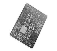 Plaques d'estampage pour ongles en acier inoxydable - Modèles professionnels pour application de vernis gel