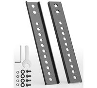 Plaques d'extension Adaptateur VESA - Kit d’Extension pour Support TV Mural et plafonnier, Compatible avec téléviseurs à Fixations VESA Profondes, 1 Paire, Noir