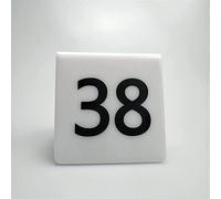 Plaques d'immatriculation de table en acrylique durable pour une gestion efficace des sièges de restaurant