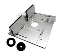 Plaques d'insertion de table de toupie en aluminium pour fraisage du bois, machines de gravure, machine de découpage, outil auxiliaire