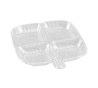 Plaques divisées - Plaque divisée en acier inoxydable | Assiettes alimentaires à grilles avec diviseurs, assiettes à fruits carrées pour machine à laver et lave-vaisselle compartiment