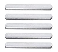 Plaques en acier gilet pondéré L'entraînement à chargement de charge longue plaque d'acier pour la forme physique 5 pcs, plaque d'acier longue poids