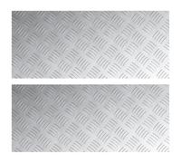 Plaques en aluminium de vidaXL 2 pcs Antidérapantes 70x30 cm