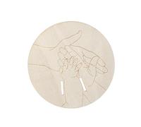 Plaques en bois pour enregistrement de naissance de bébé, disque commémoratif en bois pour nouveaux parents et grands-parents comme cadeau unique souvenir de famille