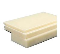 Plaques en plastique ABS, feuilles de matériaux d'ingénierie CNC, beige et noir(Off-white,20x500x500mm 1pc)