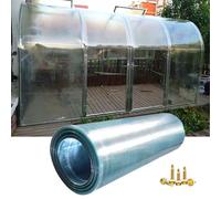 Plaques en Polycarbonate Marquise pour Toit Protection Contre La Pluie et UV,Résistance aux Chocs,Panneaux D'isolation,Feuille de Remplacement pour Serre de Jardin,Auvent,Facile À Couper (0,9m x 5m)