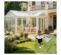 Plaques en Polycarbonate Transparent de 1 Mm, Panneaux Transparents Robustes Résistants aux Chocs pour Jardins, Vérandas, Couvertures Toiture, Terrasses, Serres(1.5x2m/4.92x6.56ft)