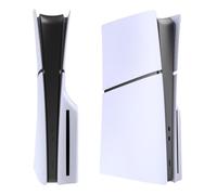 Plaques faciales compatibles avec PS5 Slim Disc Edition | Façades durables, installation facile. (Blanc)