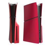 Plaques faciales compatibles avec PS5 Slim Disc Edition | Façades durables, installation facile. (Rouge)