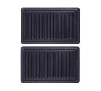 Plaques grill-panini par 2, xa800312 - croque-monsieur tefal