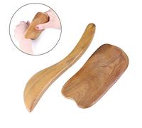 Plaques Guasha Amincissantes En Bois De Santal, Outils De Massage Méridien, Soins De Santé, Raclage, 2 Pièces