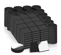 Plaques Magnétiques Autocollantes - 500 Pièces Aimants 10 mm Puissants, Carrés et Ronds pour Tableaux Magnétiques, Mini-aimants, Film Magnétique pour Tableau Blanc