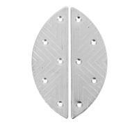 Plaques Métal Demi-lune pour Talons de Chaussures, 1 Paire | Kit de Réparation avec Vis et Clous, Finition Argentée, pour Semelles Caoutchouc et Baskets