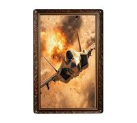 Plaques Métal Vintage 20x30 Murale Les chasseurs de flammes