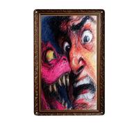 Plaques Métal Vintage 20x30 Murale Une impasse effrayante