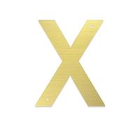 Plaques Métalliques De Couleur Dorée En Acier Inoxydable, 1 Pièce, Décoration Porte Murale Maison Familiale, Numéro, Boîte Aux Lettres, Rue Métal(X,5inch)