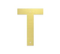 Plaques Métalliques De Couleur Dorée En Acier Inoxydable, 1 Pièce, Décoration Porte Murale Maison Familiale, Numéro, Boîte Aux Lettres, Rue Métal(T,7inch)