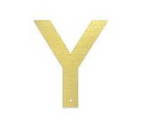 Plaques Métalliques De Couleur Dorée En Acier Inoxydable, 1 Pièce, Décoration Porte Murale Maison Familiale, Numéro, Boîte Aux Lettres, Rue Métal(Y,3inch)