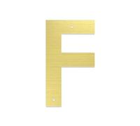 Plaques Métalliques De Couleur Dorée En Acier Inoxydable, 1 Pièce, Décoration Porte Murale Maison Familiale, Numéro, Boîte Aux Lettres, Rue Métal(F,3inch)