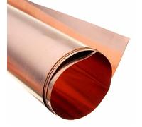plaques métalliques en cuivre souples, Copper Metal Sheet Thickness 0.3-0.6mm Size 20-100x1000mm(Thickness 0.6mm,100x1000mm)