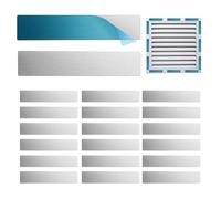 Plaques Métalliques Pour Montage Magnétique - Autocollant Rectangulaire En D'acier Adhésive De 20 Pièces, Pour Le Montage En Acier Et En Aluminium Des Besoins De Montagee D'armoires De Cuisine