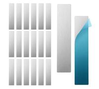 Plaques métalliques pour support magnétique | Bandes métalliques pour aimants | Plaques de maintien solides | Kit arrière autocollant de 20 pièces pour montage en aluminium et acier, armoire de