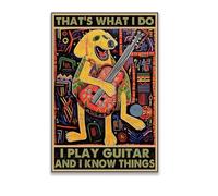 Plaques Métalliques Toile C'Est Moi Qui Joue De Ma Guitare Et Je Sais Des Choses Pour Dîner Plaques Murale Pancarte Pour Jardin Pub Bureau Chambre M