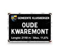 Plaques Métalliques Vintage Cyclisme - Montées Légendaires d’Europe | 30x20cm Décoration Murale Rétro | Alpes, Flandres, Italie & Classics Européennes (Oude Kwaremont)