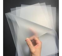 Plaques minces en polypropylène, Feuilles de plastique PP dépoli semi-transparentes 300 x 250 mm, épaisseur 0,3-2 mm, lot de 10(Thick:1mm-6Pcs)