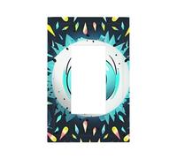 Plaques murales décoratives contre le mauvais œil - 1 prise de courant - Taille standard - 12,7 x 7,6 cm - Plaque d'interrupteur électrique - Décoration d'intérieur pour chambre à coucher et cuisine