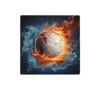 Plaques murales décoratives en forme de ballon de volleyball de glace et de feu - 2 interrupteurs - Plaque de commutation électrique en thermoplastique - Vis incluses