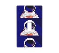 Plaques murales décoratives, motif homme cool dans la galaxie, plaque murale simple à bascule