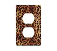 Plaques murales duplex - Couvercles de prise de courant de taille standard - 11,4 x 7 cm - Plaque d'interrupteur en polycarbonate incassable - Double sortie