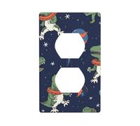 Plaques murales duplex - Couvercles de prise de courant de taille standard - 11,4 x 7 cm - Plaque d'interrupteur en polycarbonate incassable - Double sortie