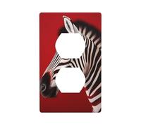 Plaques murales duplex - Couvercles de prise de courant de taille standard - 11,4 x 7 cm - Plaque d'interrupteur en polycarbonate incassable - Double sortie