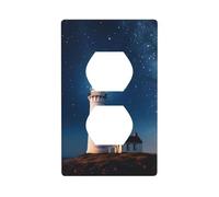 Plaques murales duplex - Couvercles de prise de courant de taille standard - 11,4 x 7 cm - Plaque d'interrupteur en polycarbonate incassable - Double sortie