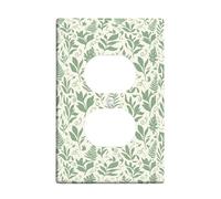Plaques murales duplex en plastique vert de taille standard pour prises électriques pour chambre à coucher, salle de bain, cuisine, entrée