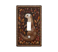 Plaques murales en thermoplastique inspirées de la loutre - Motif fantaisie de la faune sauvage pour décoration toute l'année - Plaques murales en thermoplastique - Taille standard