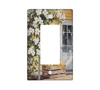 Plaques murales en thermoplastique pour interrupteur en forme de fleur de citron, fruits jaunes pour décoration printanière, taille standard