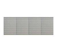 Plaques murales perforées vidaXL, lot de 4, 40 x 58 cm, acier