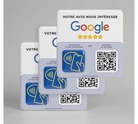 Plaques NFC et QR Code 12x12cm - Boostez votre présence en ligne (Google3)