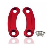 Plaques obturation rétroviseur carénage Pour Kawasaki ZX-6R 2019-2022 Cache-rétroviseurs À Montage Direct Pour Moto(Red)