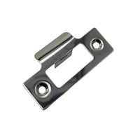 Plaques polies simples ou doubles chromées pour serrure à mortaise/mortaise/verrou tubulaire (plaque de grève chromée unique)